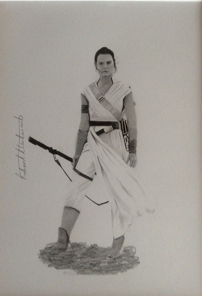 Rey skywalker A4 print